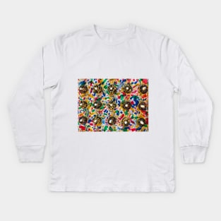 Frosted Donuts Kids Long Sleeve T-Shirt